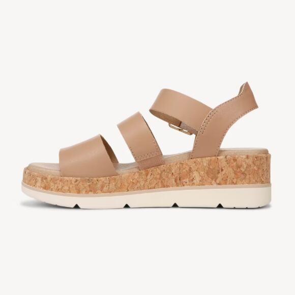 NEW Dr. Scholl's Women's Once Twice Platform Sandal Tawny Brown Synthetic Sz 10M - Picture 6 of 11